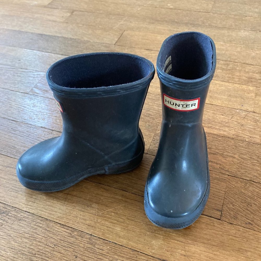 Toddler Hunter Boots, Size 4 Navy